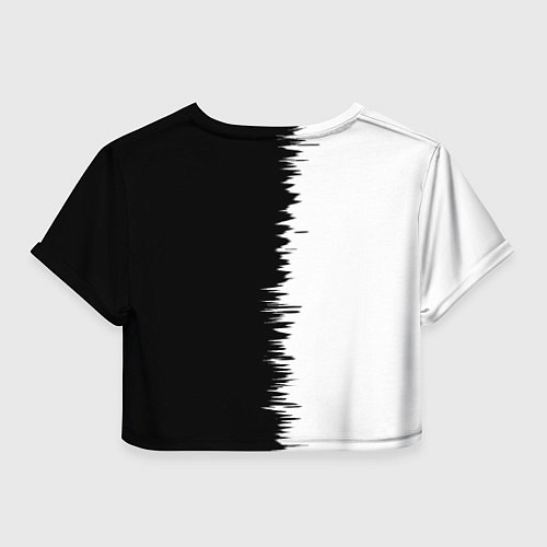 Женский топ Бавария Мюнхен черно белые штрихи / 3D-принт – фото 2