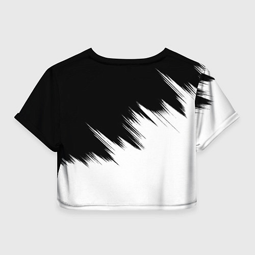 Женский топ Бавария Мюнхен черно белые штрихи / 3D-принт – фото 2