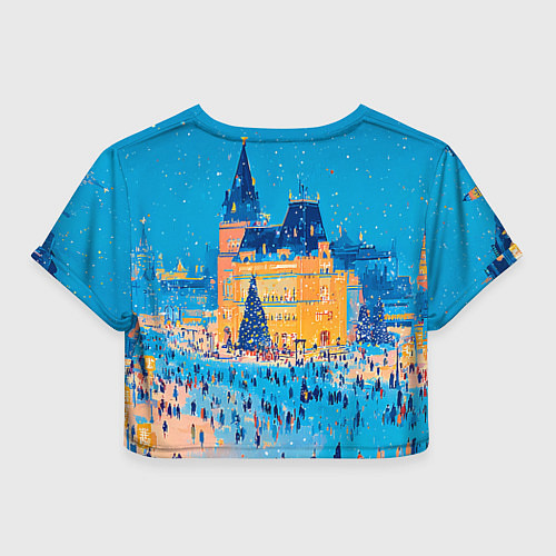 Женский топ Московские новогодние каникулы / 3D-принт – фото 2