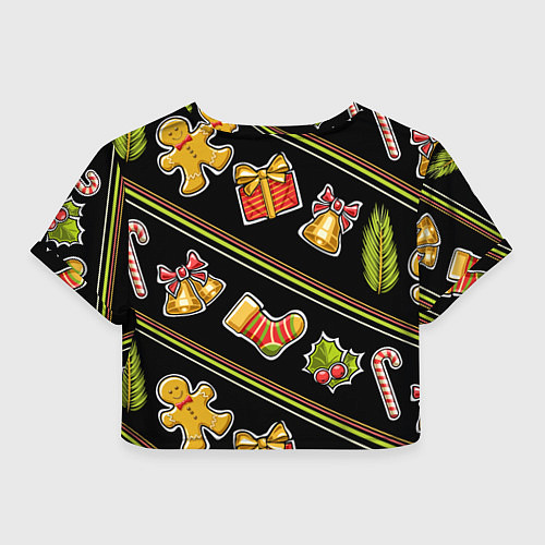 Женский топ Рождественский дух / 3D-принт – фото 2