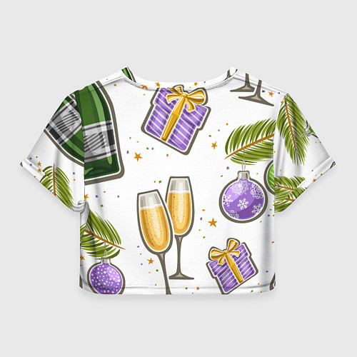 Женский топ Новогодний вайб / 3D-принт – фото 2