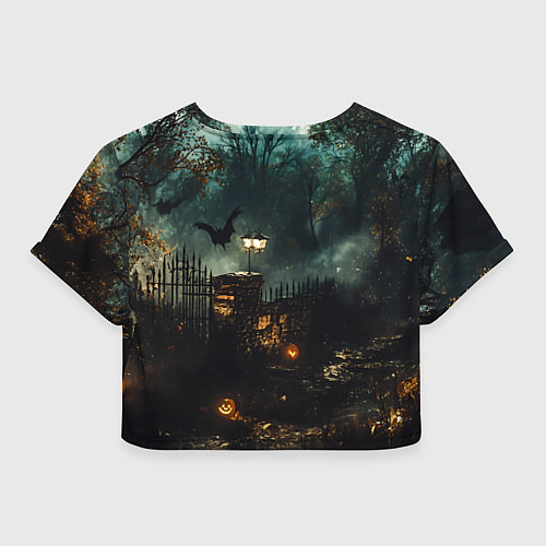 Женский топ Ночь тыкв и теней / 3D-принт – фото 2
