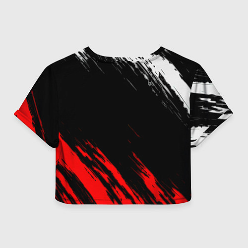 Женский топ Манчестер Юнайтед x Ювентус краски / 3D-принт – фото 2