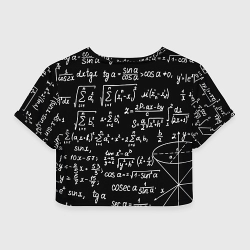 Женский топ Ювентус физика символы / 3D-принт – фото 2