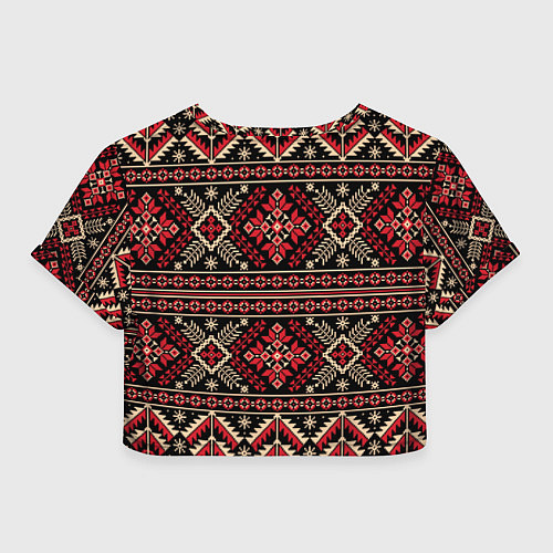 Женский топ Этнический славянский орнамент / 3D-принт – фото 2