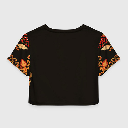 Женский топ Медведь в орнаменте / 3D-принт – фото 2