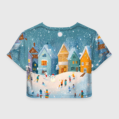 Женский топ Новогодние каникулы / 3D-принт – фото 2