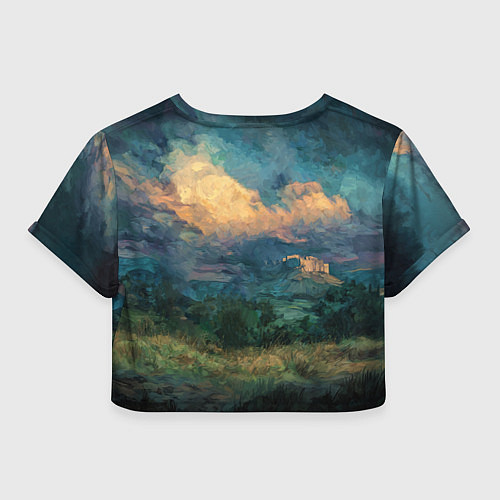 Женский топ Конь маслом / 3D-принт – фото 2