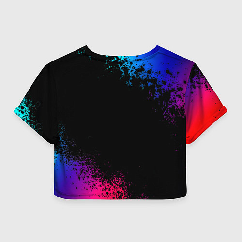 Женский топ Бавария Мюнхен краски неон градиент / 3D-принт – фото 2