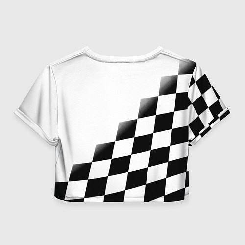 Женский топ Ювентус клетка краски / 3D-принт – фото 2