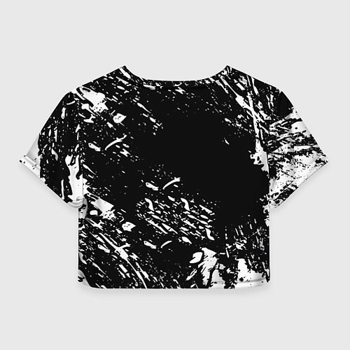 Женский топ Juventus белые штрихи красок / 3D-принт – фото 2