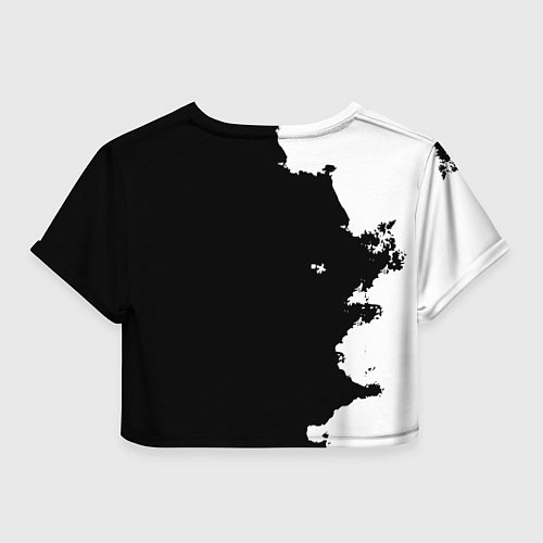 Женский топ Реал Мадрид черно белые краски / 3D-принт – фото 2