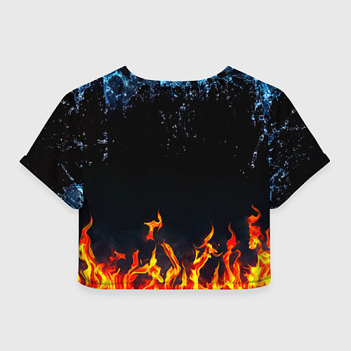 Женский топ Манчестер Юнайтед лёд и огонь / 3D-принт – фото 2