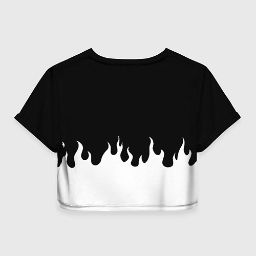 Женский топ Реал Мадрид огонь белый / 3D-принт – фото 2