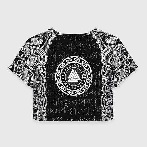 Женский топ Волки воины с символикой / 3D-принт – фото 2