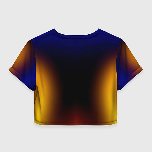 Женский топ Color black red blue / 3D-принт – фото 2