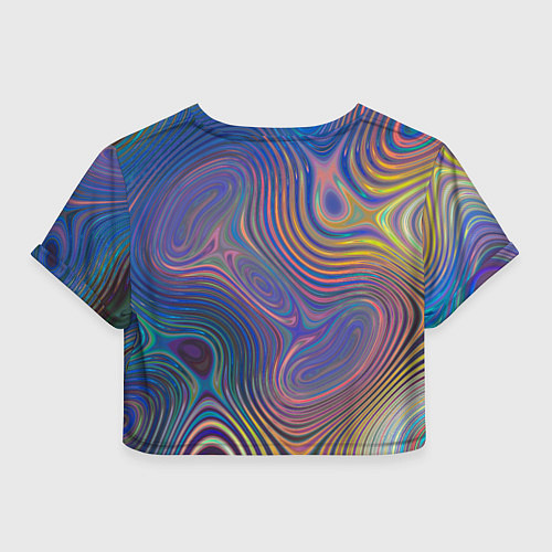 Женский топ Абстрактная рябь / 3D-принт – фото 2