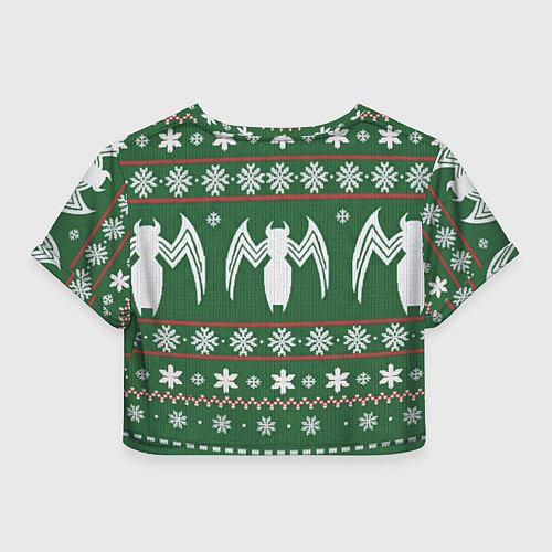 Женский топ Веном в вязаном свитере - новый год / 3D-принт – фото 2