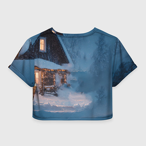 Женский топ Лошадь у избы / 3D-принт – фото 2