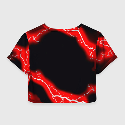 Женский топ Манчестер Юнайтед шторм молнии / 3D-принт – фото 2