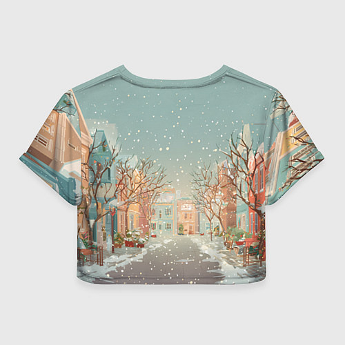 Женский топ Маленькая новогодняя милая лошадка / 3D-принт – фото 2