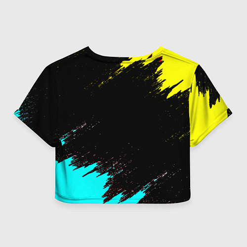 Женский топ Borussia краски штрихи / 3D-принт – фото 2