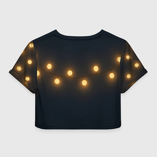 Женский топ Санта чиллит под пальмой / 3D-принт – фото 2