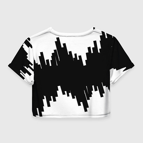 Женский топ Реал Мадрид белая геометрия / 3D-принт – фото 2