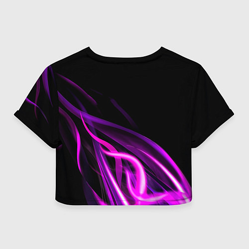 Женский топ Барселона неоновый огонь текстура / 3D-принт – фото 2