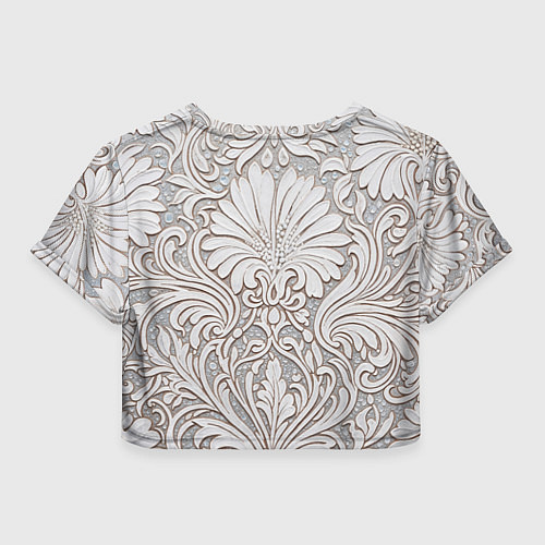 Женский топ Вензельные цветы / 3D-принт – фото 2
