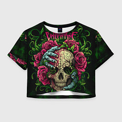 Женский топ BFMV: Roses Skull