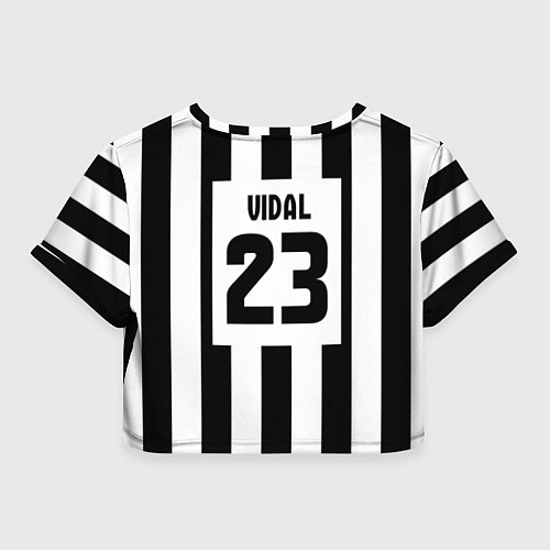 Женский топ Juventus: Vidal / 3D-принт – фото 2