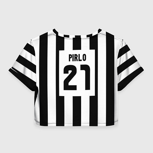 Женский топ Juventus: Pirlo / 3D-принт – фото 2