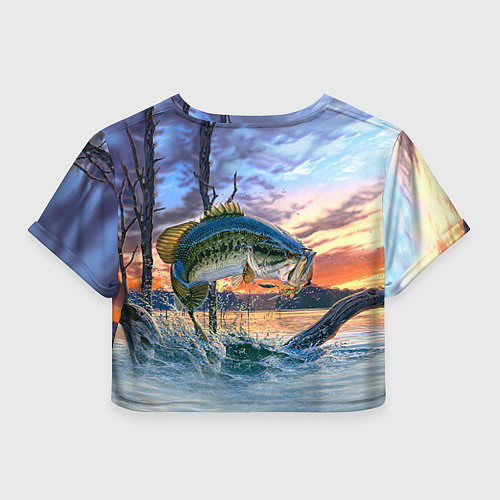 Женский топ Рыба над водой / 3D-принт – фото 2