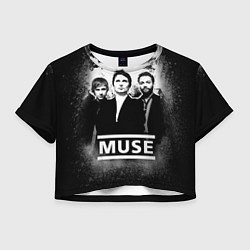 Футболка 3D укороченная женская Muse, цвет: 3D-принт