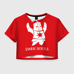 Футболка 3D укороченная женская Dark Souls, цвет: 3D-принт