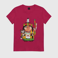 Женская футболка Забавные Индейцы 9