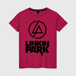 Футболка хлопковая женская Linkin Park, цвет: маджента