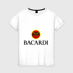 Футболка хлопковая женская Bacardi, цвет: белый