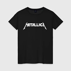 Футболка хлопковая женская Metallica, цвет: черный