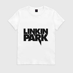 Футболка хлопковая женская Linkin Park, цвет: белый