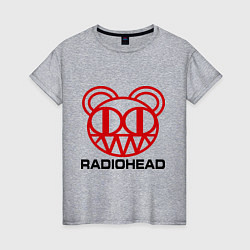 Футболка хлопковая женская Radiohead, цвет: меланж