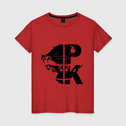 Футболка хлопковая женская ParKour, цвет: красный