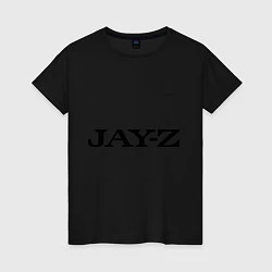 Футболка хлопковая женская Jay-Z, цвет: черный