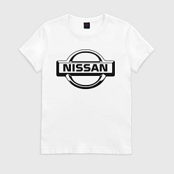 Футболка хлопковая женская Nissan club, цвет: белый