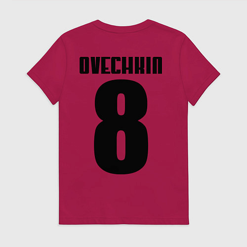 Женская футболка Washington Capitals: Ovechkin / Маджента – фото 2