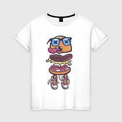 Женская футболка Гамбургер