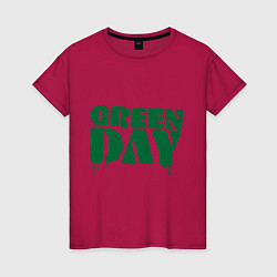 Футболка хлопковая женская Green Day, цвет: маджента