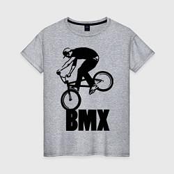 Футболка хлопковая женская BMX 3, цвет: меланж