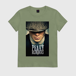 Футболка хлопковая женская Peaky Blinders, цвет: авокадо